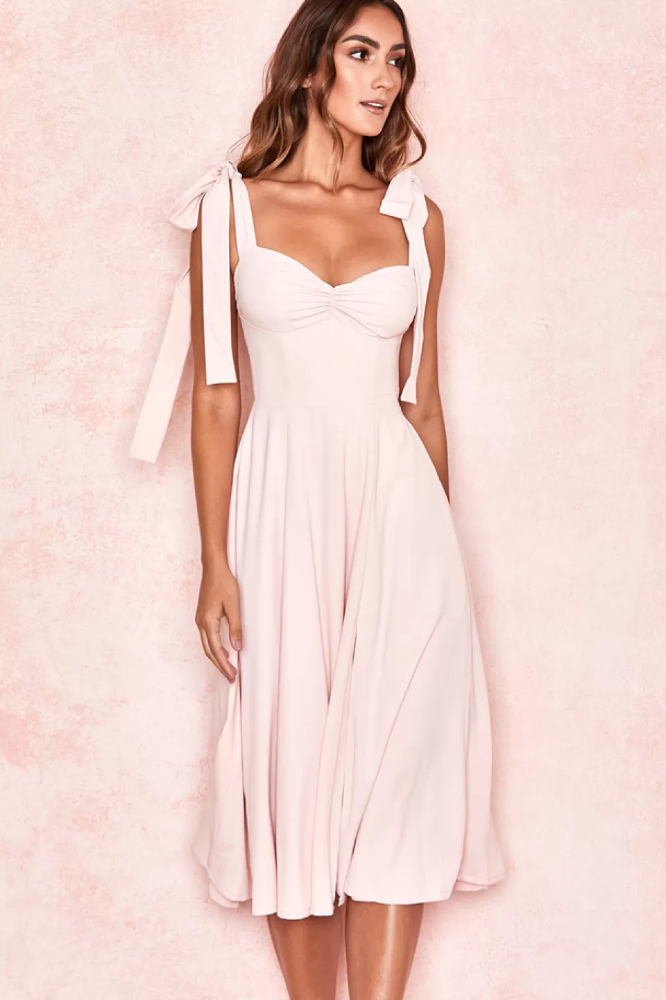 House of CB 'Alicia' Blush Pink Midi Sundress Outlet