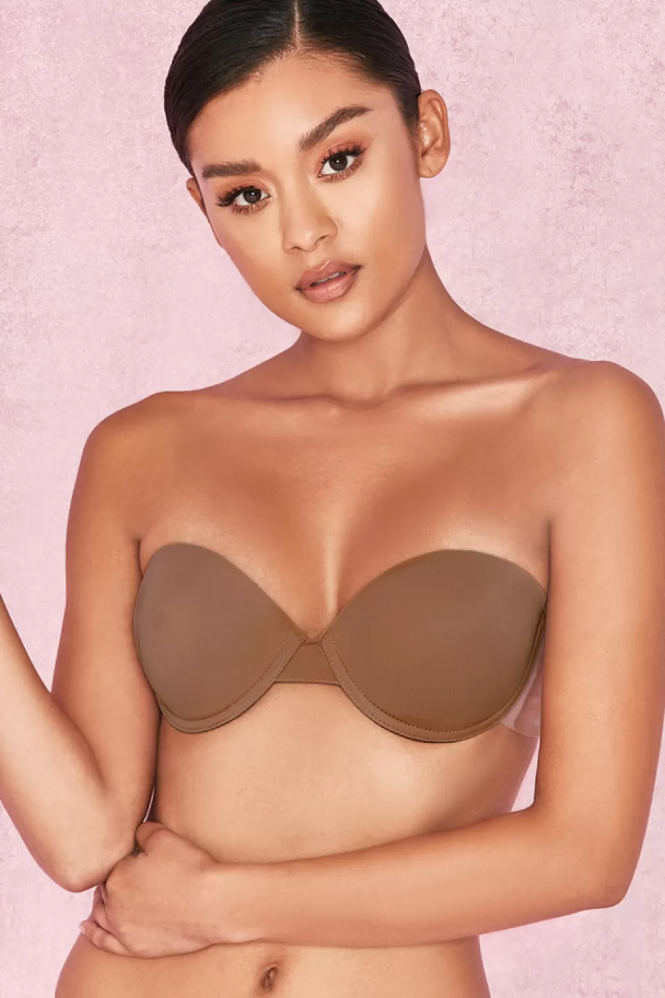 House of CB 'Boost Up' Ultimate Boost Invisible Bra - Caramel Best