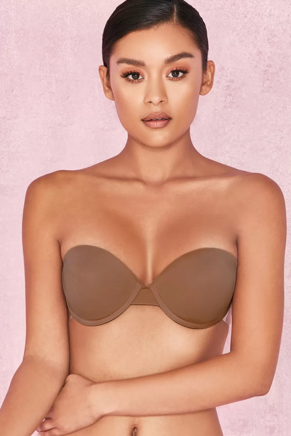 House of CB 'Boost Up' Ultimate Boost Invisible Bra - Caramel Best