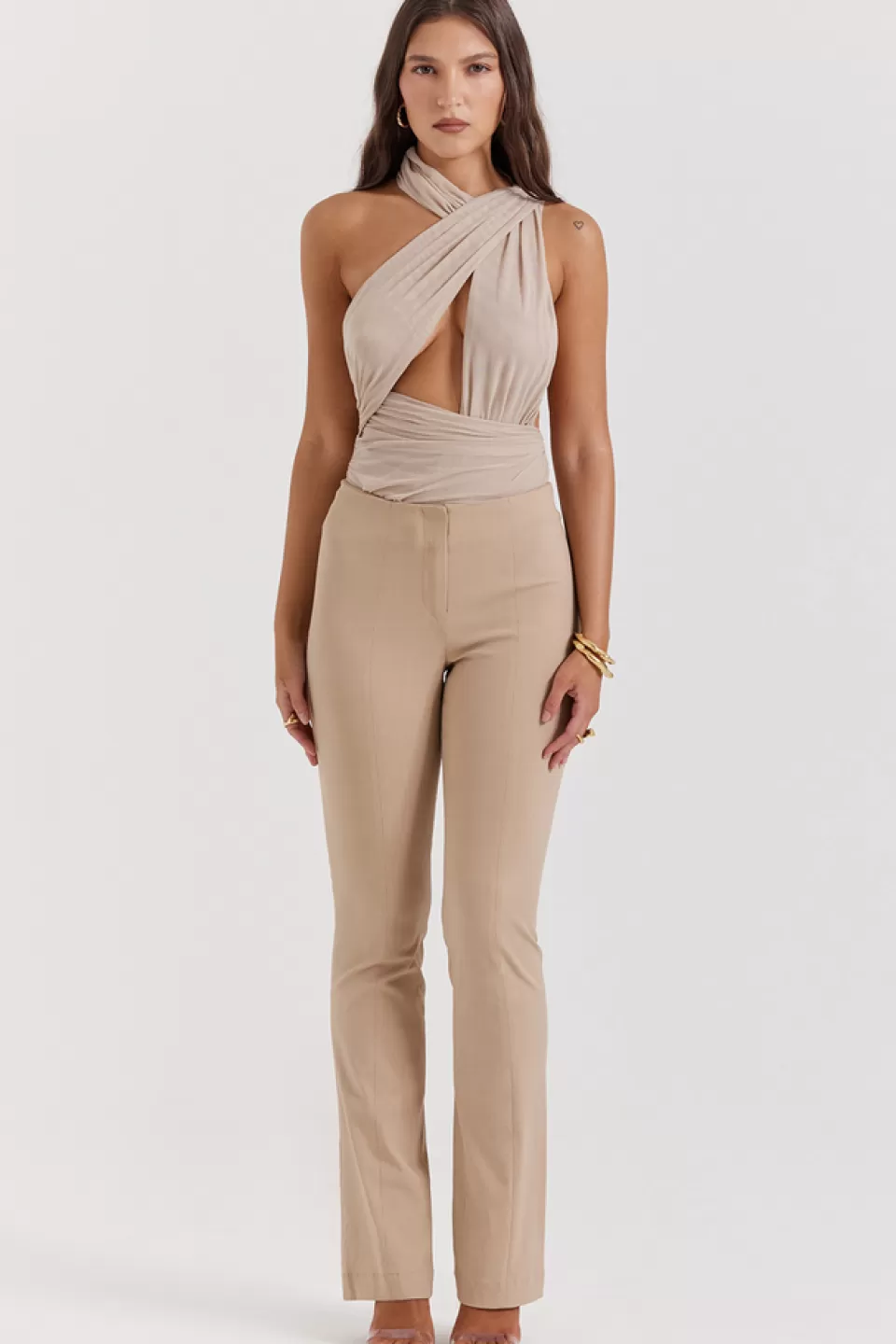 House of CB 'Cai' Ecru Trousers Best Sale