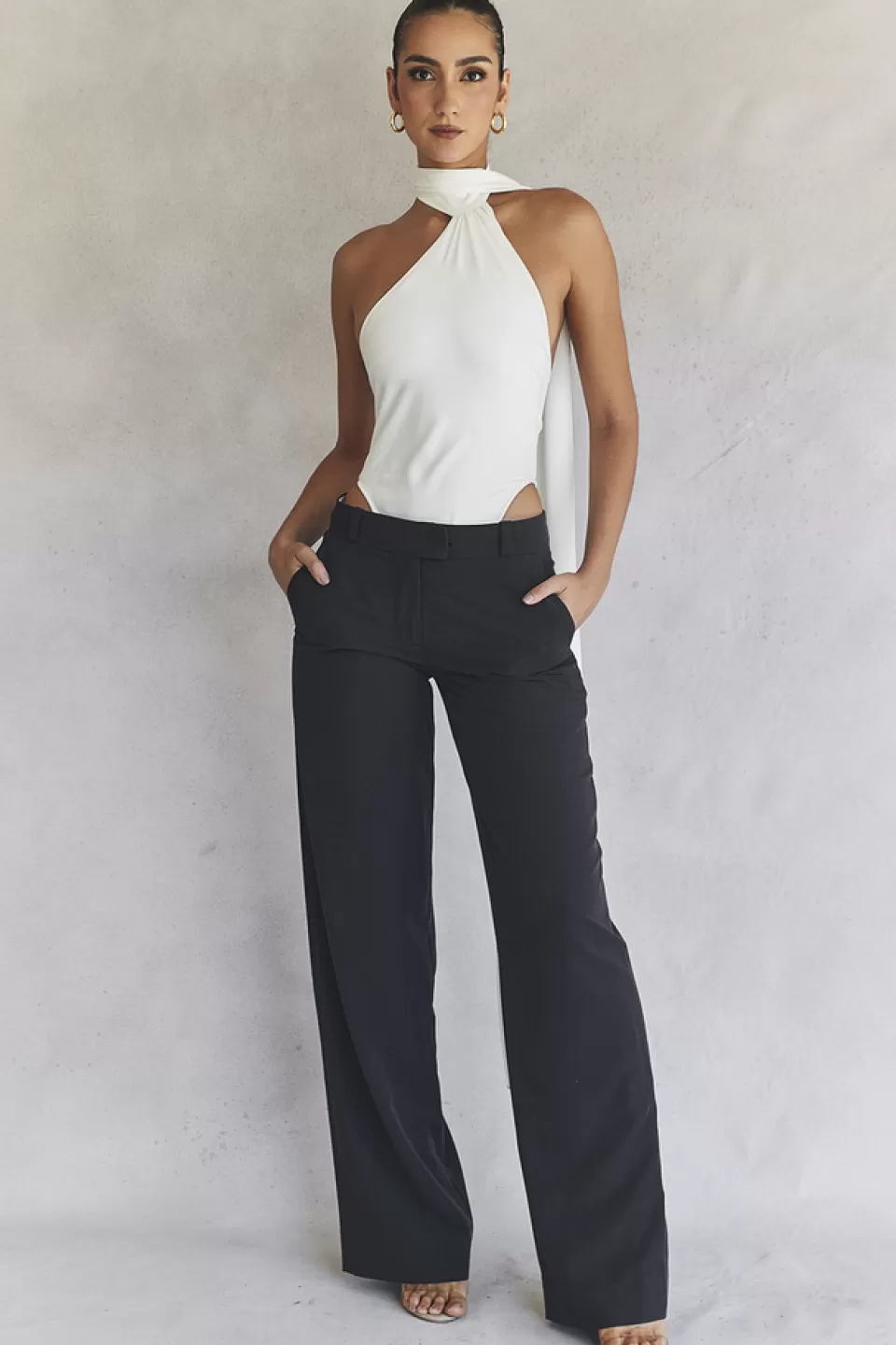 House of CB 'Cameron' Grey Loose Fit Trousers Flash Sale