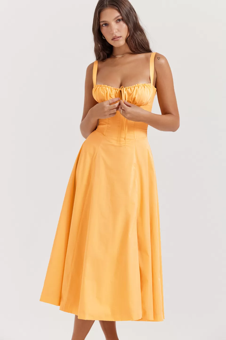 House of CB 'Carmen' Tangerine Bustier Sundress Best