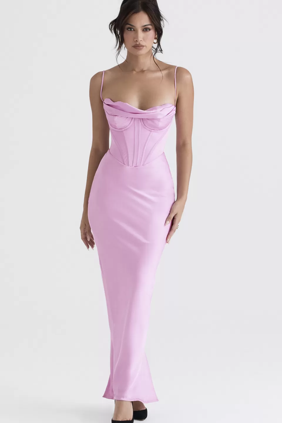 House of CB 'Charmaine' Pink Corset Maxi Dress Outlet