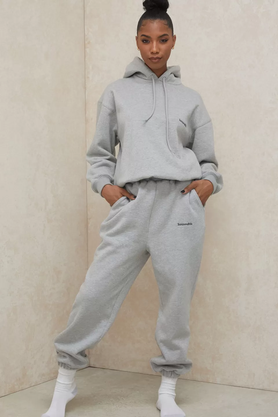 House of CB 'Cloud' Grey Brushback Jogging Trousers Shop