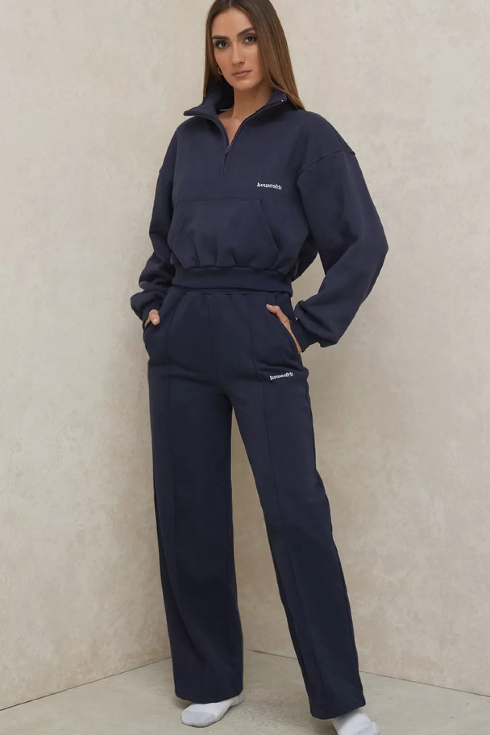 House of CB 'Dina' Navy Straight Leg Sweat Pants Online