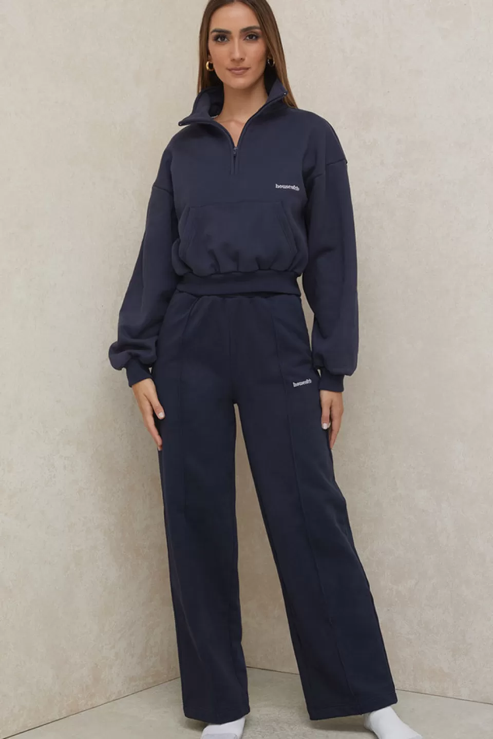 House of CB 'Dina' Navy Straight Leg Sweat Pants Online