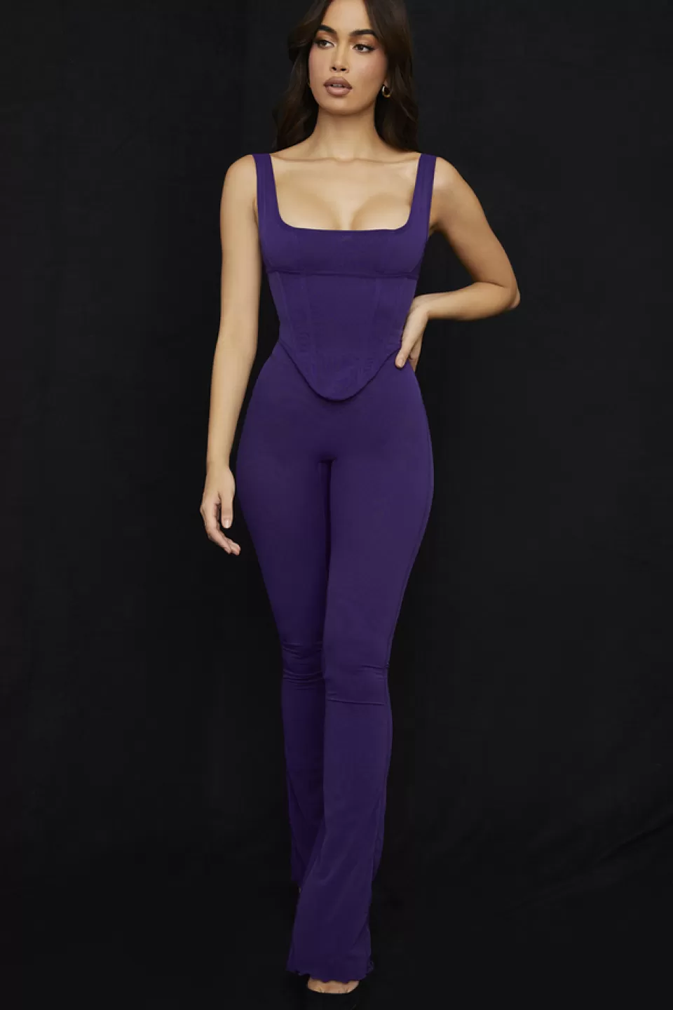 House of CB 'Erin' Grape Mesh Trousers Discount