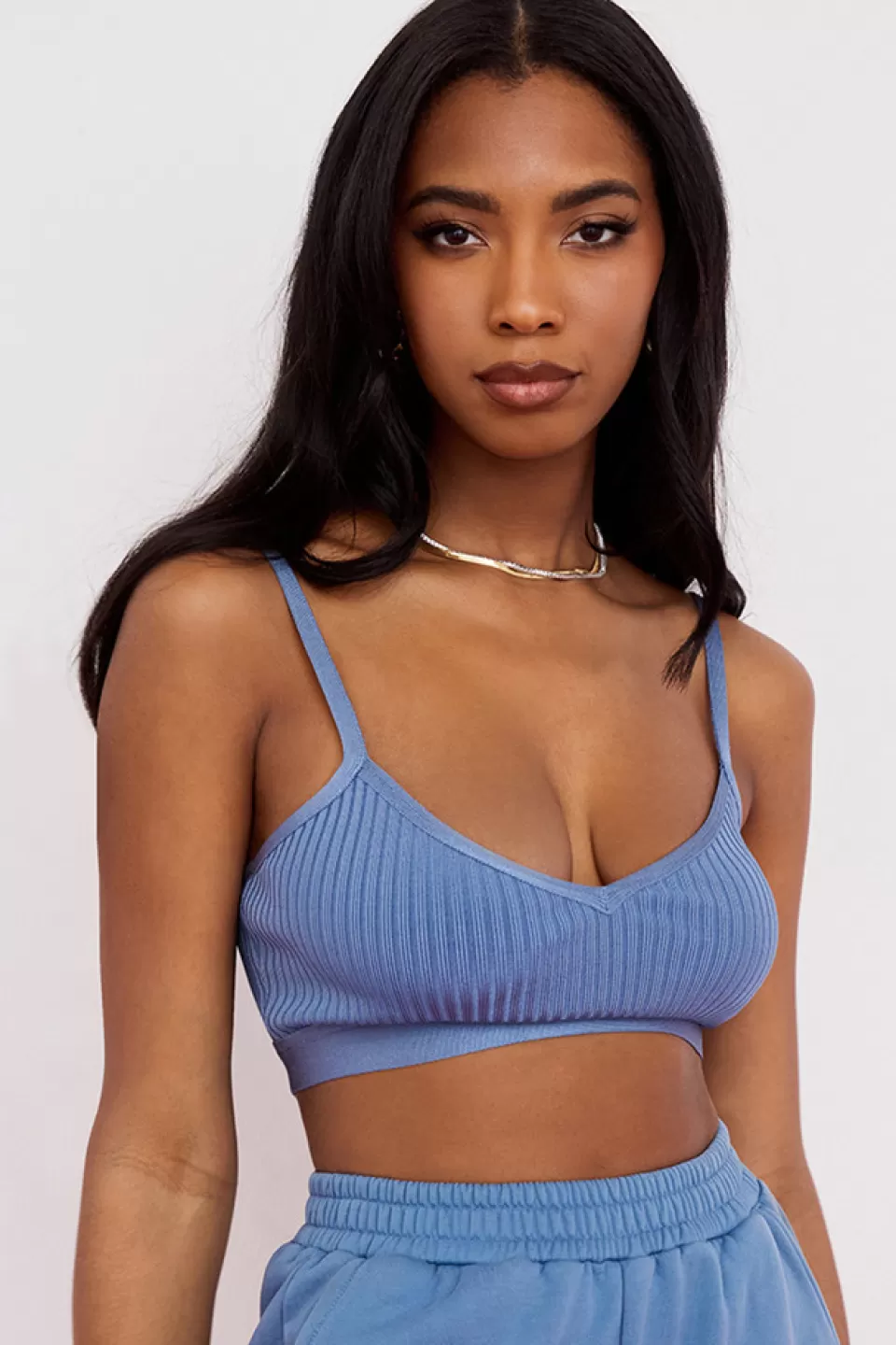 House of CB 'Evie' Azure Bandage Bralette Cheap