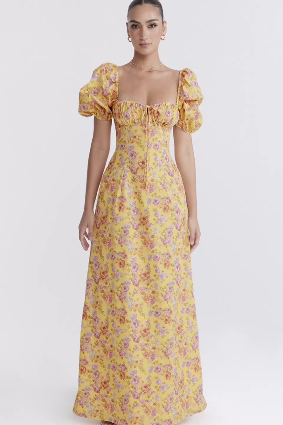 House of CB 'Felizia' Butter Print Puff Sleeve Sundress Flash Sale