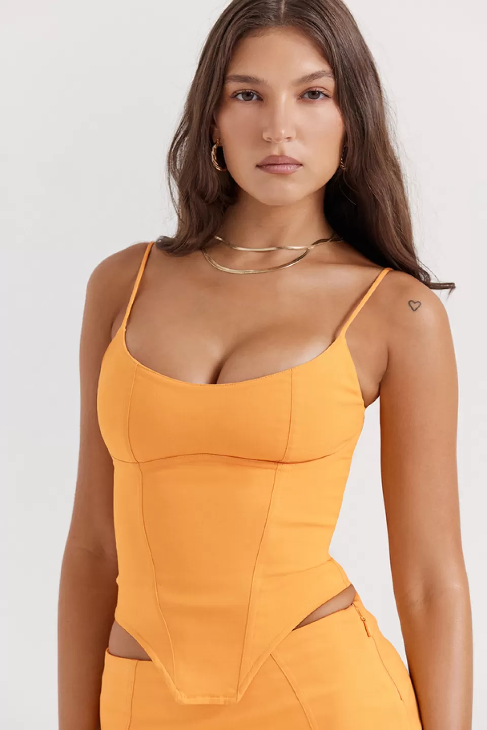 House of CB 'Flavia' Tangerine Sculpting Corset Best