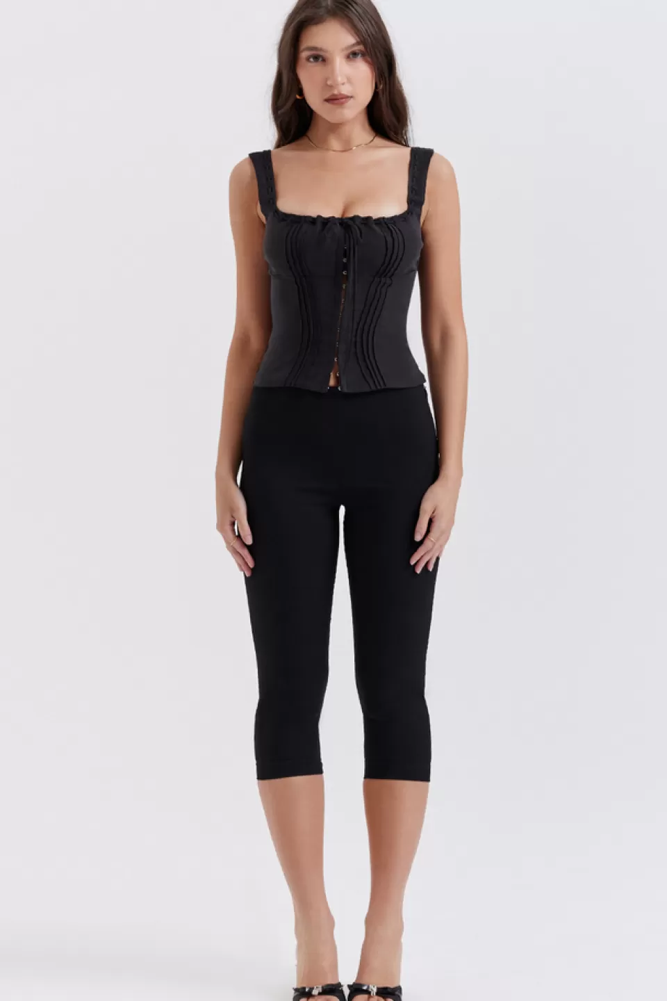 House of CB 'Halima' Black Capri Trousers Best Sale