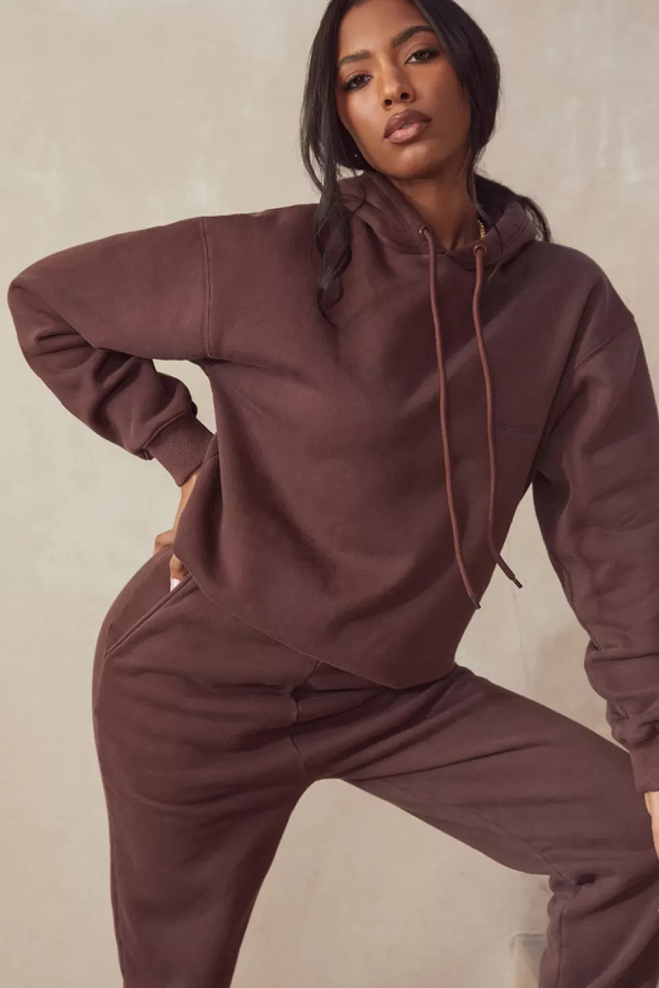 House of CB 'Halo' Chocolate Oversized Hoodie Fashion