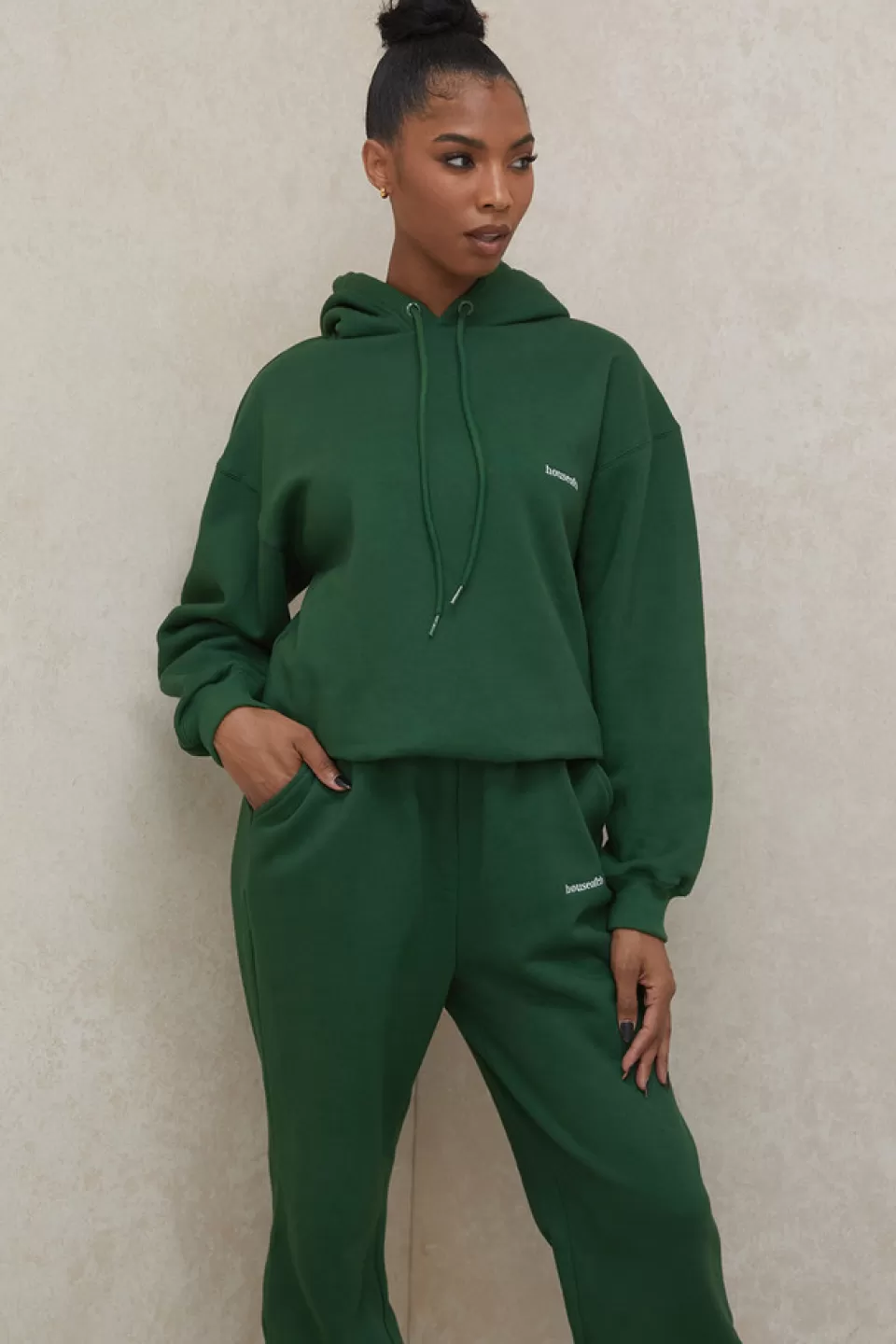 House of CB 'Halo' Green Oversized Hoodie Flash Sale