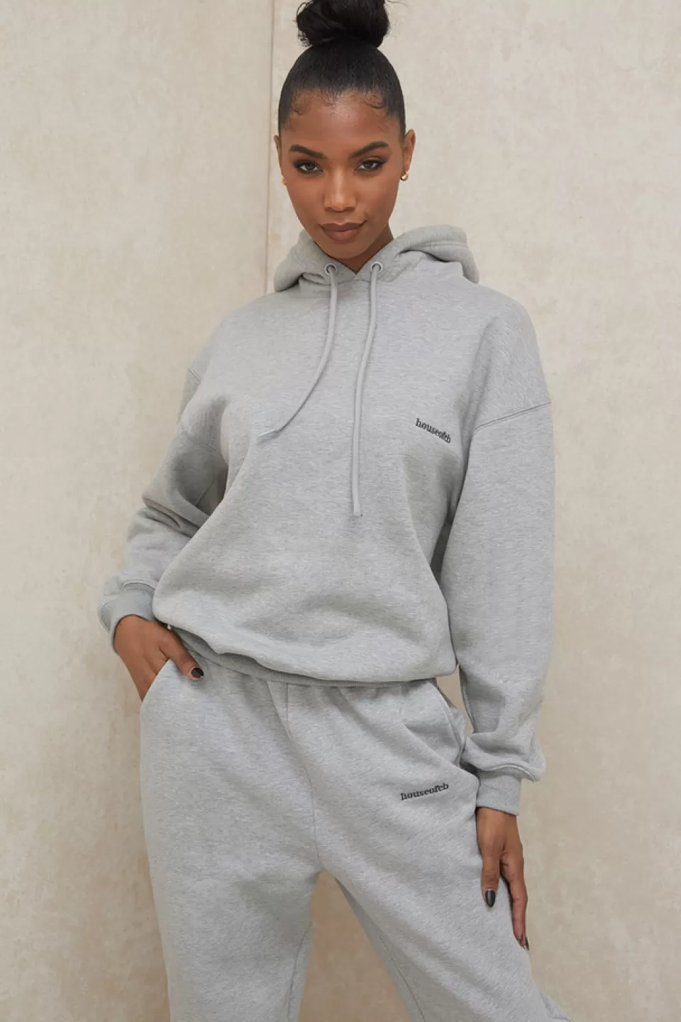 House of CB 'Halo' Grey Oversized Hoodie Outlet