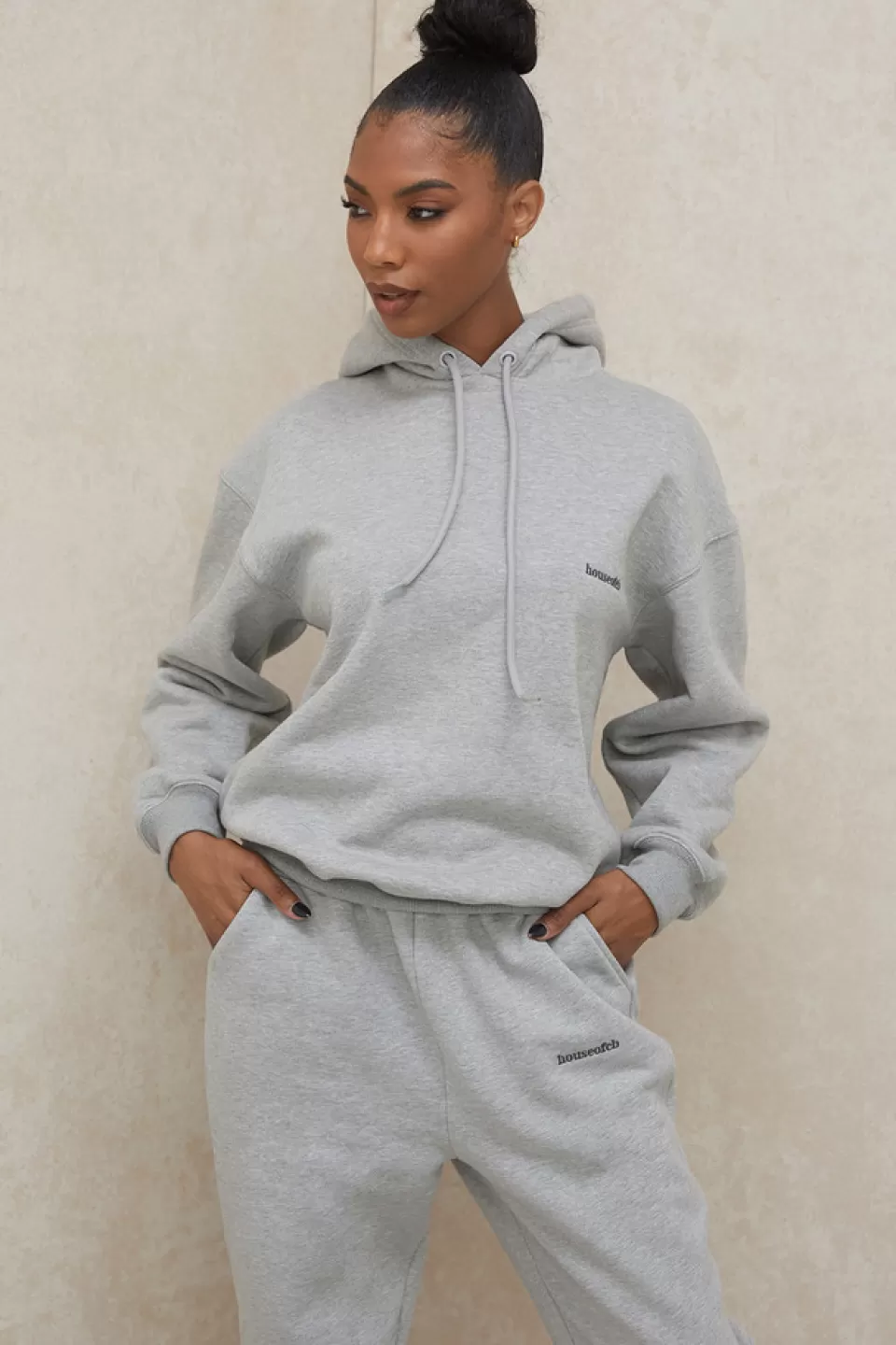 House of CB 'Halo' Grey Oversized Hoodie Outlet