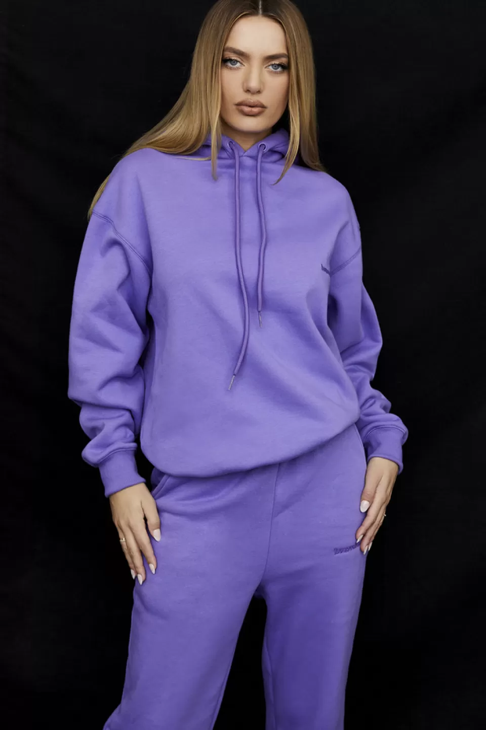 House of CB 'Halo' Purple Oversized Hoodie Best Sale