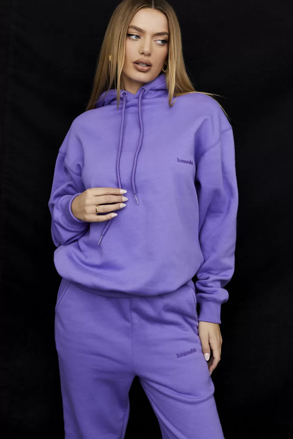 House of CB 'Halo' Purple Oversized Hoodie Best Sale