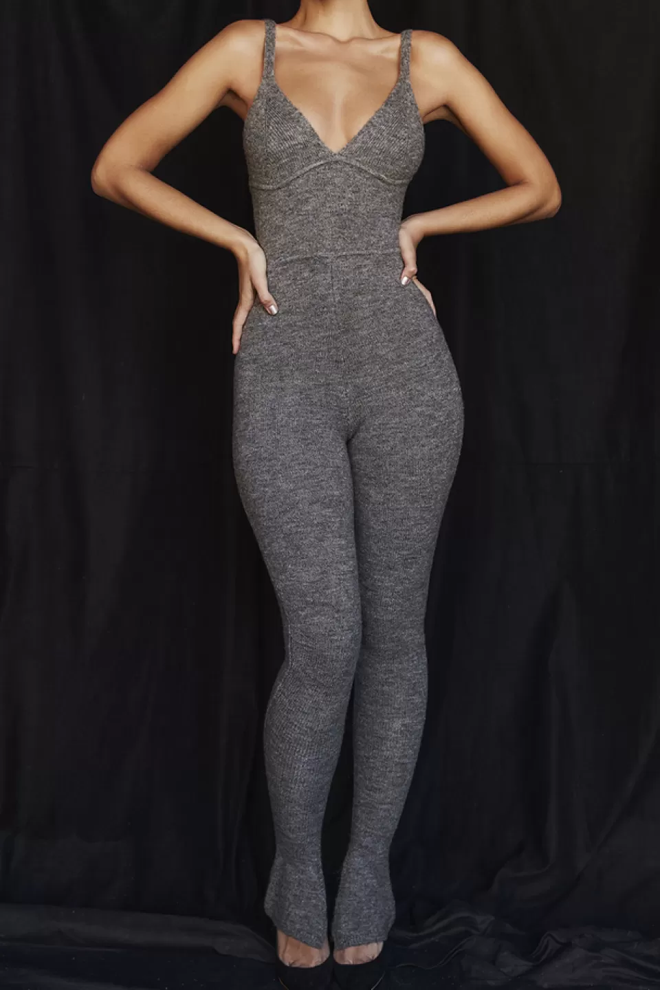 House of CB 'Heaven' Brown Marl Loungewear Jumpsuit Cheap