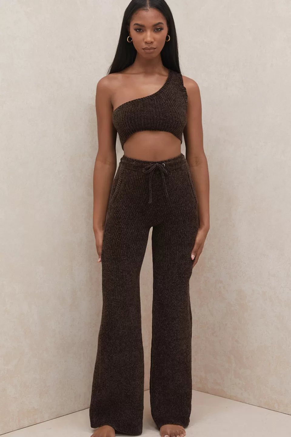 House of CB 'Josie' Chocolate Chenille Trousers Store