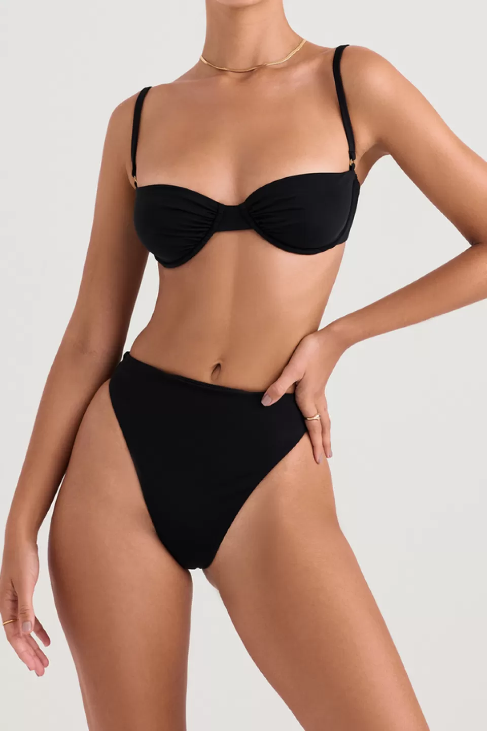 House of CB 'Monaco' Black Underwired Bikini Top Fashion