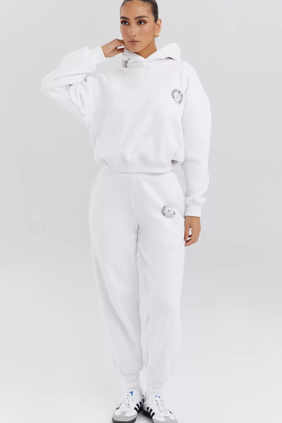 House of CB 'Muse' White Hoodie Clearance