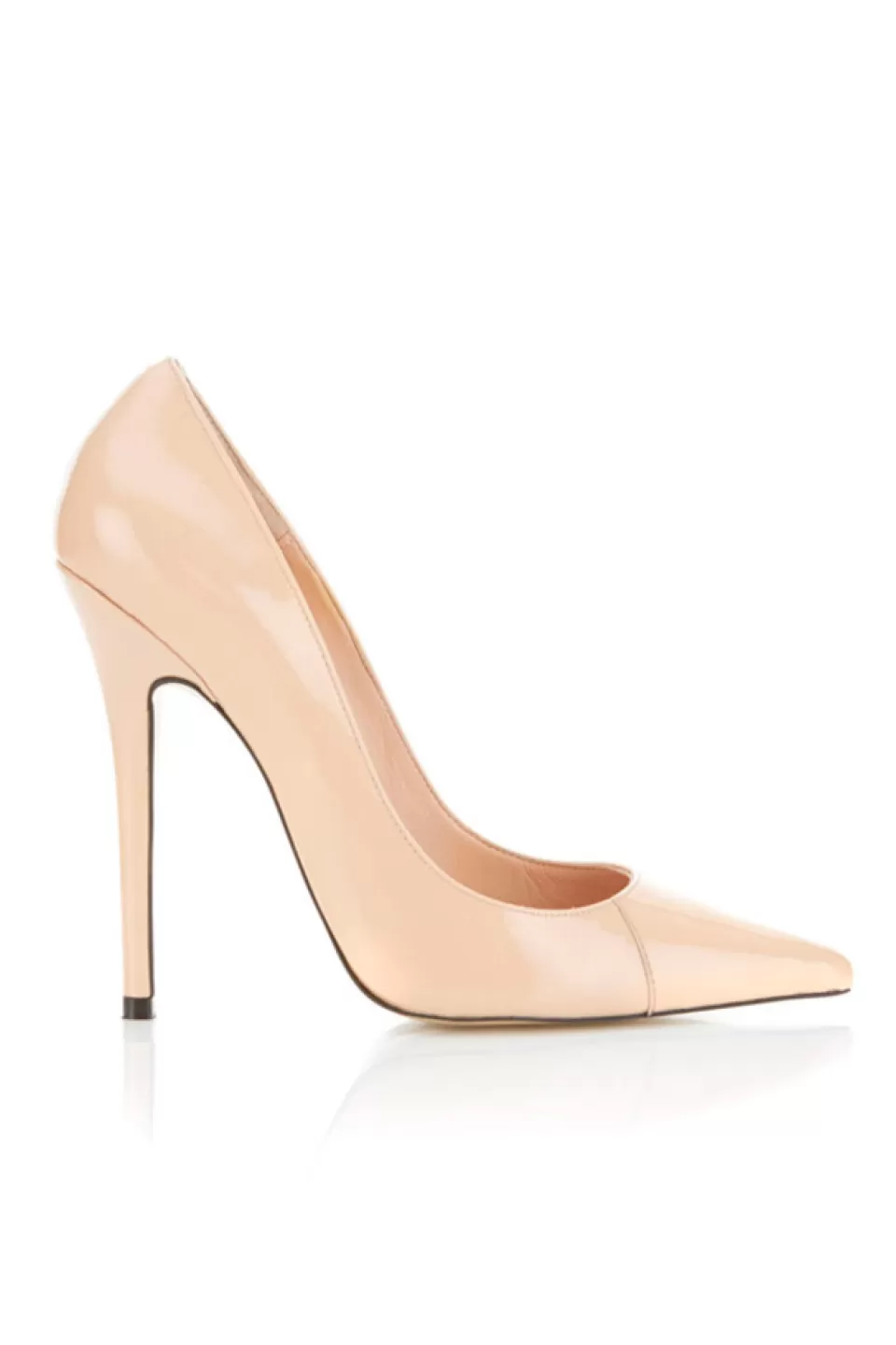 House of CB 'Paris' Patent Leather Beige Pointed Toe High Heel Pump Clearance