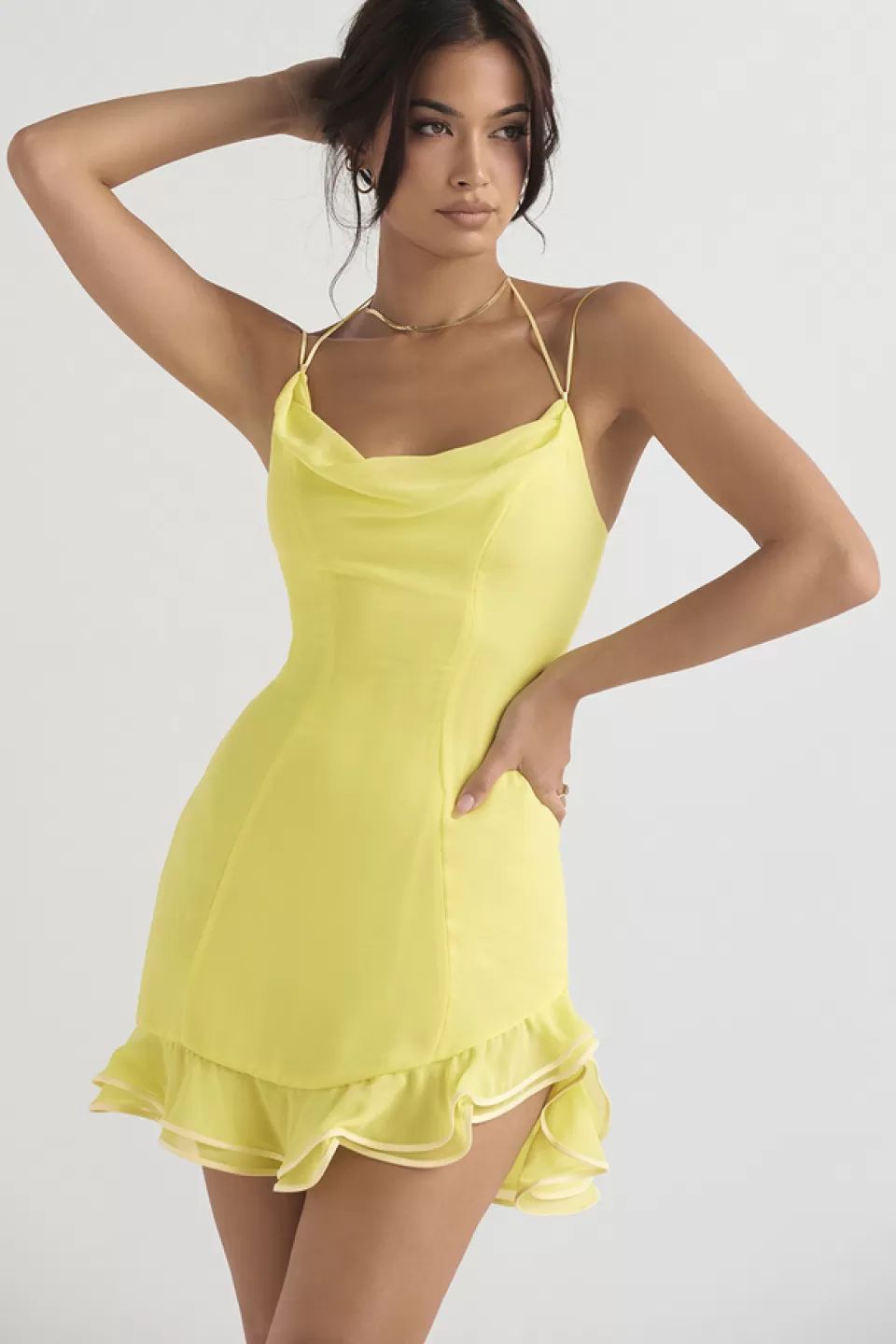 House of CB 'Rossella' Buttercup Ruffle Mini Dress Best