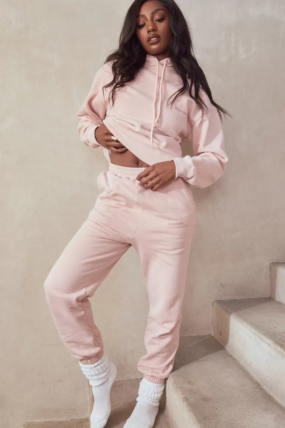 House of CB 'Sky' Blush Fleece Back Jogging Trouser Best